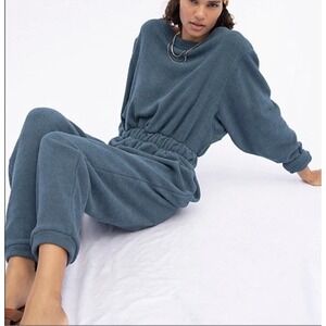 Free People Blue Jumpsuit